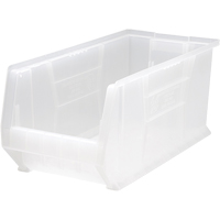 Hulk Containers, 11" W x 10" H x 23-7/8" D, Clear Action Paper
