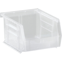 Clear-View Ultra Stack & Hang Bin, 4-1/8" W x 3" H x 5-3/8" D, Clear Action Paper