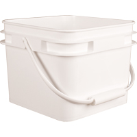 Square Pail, Plastic, 2.1 gal. Action Paper