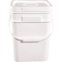 Square Pail, Plastic, 4 gal. Action Paper