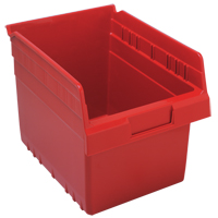 Bacs pour &eacute;tag&egrave;re Store-Max, 8-3/8" la x 8" H x 11-5/8" p, Rouge, Capacit&eacute; 44 lb Action Paper