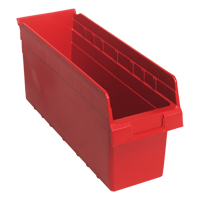 Bacs pour &eacute;tag&egrave;re Store-Max, 6-5/8" la x 8" H x 17-7/8" p, Rouge, Capacit&eacute; 56 lb Action Paper