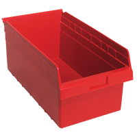 Bacs pour &eacute;tag&egrave;re Store-Max, 11-1/8" la x 8" H x 17-7/8" p, Rouge, Capacit&eacute; 56 lb Action Paper
