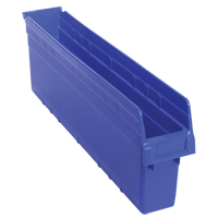 Bacs pour &eacute;tag&egrave;re Store-Max, 4-3/8" la x 8" H x 23-5/8" p, Bleu, Capacit&eacute; 68 lb Action Paper