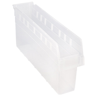 Bacs pour &eacute;tag&egrave;re Store-Max, 4-3/8" la x 8" H x 23-5/8" p, Transparent, Capacit&eacute; 68 lb Action Paper