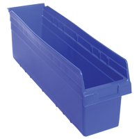 Bacs pour &eacute;tag&egrave;re Store-Max, 6-5/8" la x 8" H x 23-5/8" p, Bleu, Capacit&eacute; 68 lb Action Paper