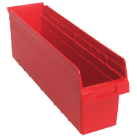 Bacs pour &eacute;tag&egrave;re Store-Max, 6-5/8" la x 8" H x 23-5/8" p, Rouge, Capacit&eacute; 68 lb Action Paper