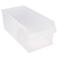 Bacs pour &eacute;tag&egrave;re Store-Max, 11-1/8" la x 8" H x 23-5/8" p, Transparent, Capacit&eacute; 68 lb Action Paper