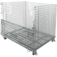 Collapsible Wire Container, 40" W x 48" D x 42" H, 4000 lbs. Capacity Action Paper