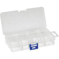 Plastic Compartment Box, 2.75" W x 5.5" D x 1.25" H, 8 Compartments Action Paper