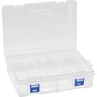 Plastic Compartment Box, 6.25" W x 9.25" D x 2.2" H, 8 Compartments Action Paper