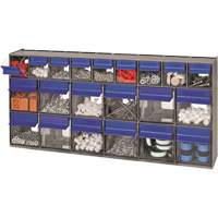 Tilt Bins Unit, 23-5/8" W x 3-5/8" D x 11-1/6" H, 21 Drawers Action Paper