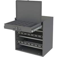 Wire and Terminal Storage Cabinet, Steel, 1 Drawers, 15-9/16" x 11-7/8" x 16-3/8", Grey Action Paper