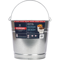 Pail, Galvanized Steel, 11 L Action Paper
