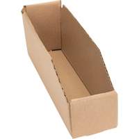 Deep Corrugated Parts Bins, 2-7/8" W x 11-1/4" D x 4-1/2" H, Beige Action Paper