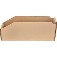 Deep Corrugated Parts Bins, 2-7/8" W x 11-1/4" D x 4-1/2" H, Beige Action Paper
