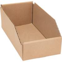 Deep Corrugated Parts Bins, 5-3/4" W x 11-1/4" D x 4-1/2" H, Beige Action Paper