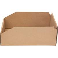 Deep Corrugated Parts Bins, 7-5/8" W x 11-5/16" D x 4-1/2" H, Beige Action Paper