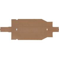 Deep Corrugated Parts Bins, 1-7/8" W x 17-1/8" D x 4-1/2" H, Beige Action Paper
