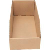 Deep Corrugated Parts Bins, 5-3/4" W x 17-1/4" D x 4-1/2" H, Beige Action Paper