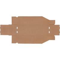 Deep Corrugated Parts Bins, 5-3/4" W x 17-1/4" D x 4-1/2" H, Beige Action Paper