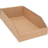 Deep Corrugated Parts Bins, 9-3/4" W x 17-1/4" D x 4-1/2" H, Beige Action Paper