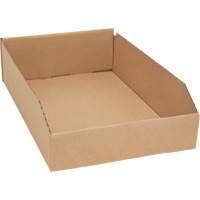 Deep Corrugated Parts Bins, 11-3/4" W x 17-1/4" D x 4-1/2" H, Beige Action Paper