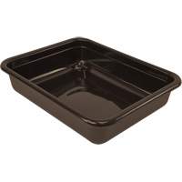 All-Purpose Flat-Bottom Storage Tub, 5" H x 15" D x 20" L, Plastic, Brown Action Paper