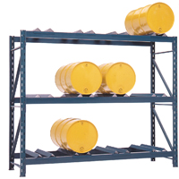 Drum Storage Racks, 12 Drums, 112" W x 36" D x 96" H Action Paper