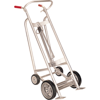 Diables pour baril avec frein manuel, Fabriqu&eacute; en Aluminium, 25 - 55 gal. US (20 - 45 gal. imp.) Action Paper