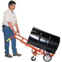 Diable &agrave; Barils Ergonomique A/Roulettes Pivotantes, Fabriqu&eacute; en Acier, 55 - 85 gal. US (45 - 70 gal. imp.) Action Paper
