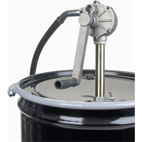 Rotary Type Drum Pump, Aluminum, Fits 15-55 Gal., 6-3/4 oz. per revolution DC126 | Action Paper