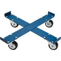 Drum Dolly, Steel, 1000 lbs. Capacity, 24" Diameter, Polyurethane Casters Action Paper