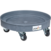 Socle roulant pour baril de confinement des fuites, 24,25" dia. X 7,625" h, Cap. de d&eacute;versement 1,5 gal. US Action Paper