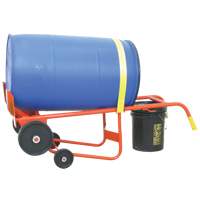 Chariot pour baril de s&eacute;rie 50BTW, Fabriqu&eacute; en Acier, 30 - 85 gal. US (25 - 70 gal. imp.) Action Paper
