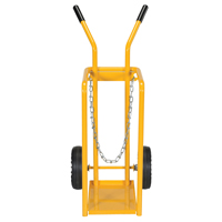 Gas Cylinder Cart, Mold-on Rubber Wheels, 9-13/16" W x 16" L Base, 150 lbs. Action Paper