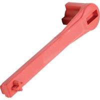 Single Ended Specialty Bung Nut Wrench, 1-1/4" Opening, 8" Handle, Non-Sparking Nylon Action Paper