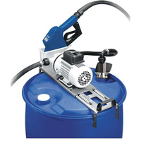 Ensemble de pompe pour baril Piusi Suzzarablue, Acier inoxydable, 9 gal./min Action Paper