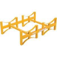 Steel Stackable Drum Rack, 2 Drums, 1600 lbs. Capacity, 45-1/2" W x 29-7/8" D x 12-3/4" H Action Paper