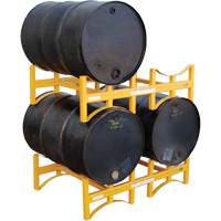 Steel Stackable Drum Rack, 2 Drums, 1600 lbs. Capacity, 45-1/2" W x 29-7/8" D x 12-3/4" H Action Paper