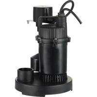 Thermoplastic Submersible Sump Pump, 2560 GPH, 115 V, 4.6 A, 1/3 HP DC842 | Action Paper