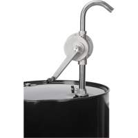 Rotary Type Drum Pump, Stainless Steel, Fits 55 Gal., 12 oz./Stroke Action Paper