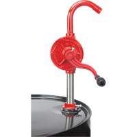 Rotary Type Drum Pump, Cast Iron/Steel, Fits 30-55 Gal., 8 oz./Stroke Action Paper