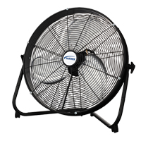 High Velocity Floor Fan, 3 Speeds, 20" Diameter Action Paper