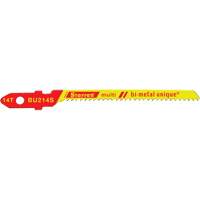 Lames pour scie sauteuse Unified Shank, Bim&eacute;tal, 2" lo, 14 dents par pouce Action Paper