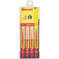 Lames pour scie sauteuse Unified Shank, Bim&eacute;tal, 4" lo, 10-14 dents par pouce Action Paper