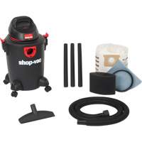 Aspirateur d'atelier s&eacute;rie bricolage & atelier, Secs-humides, 3,5 CV, 6 gal. US (22,7 litres) Action Paper