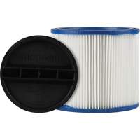 CleanStream&reg; Gore&reg; Wet/Dry Vacuum Filter, Cartridge/Hepa, Fits 5 US gal. Action Paper