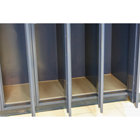 Locker Base Insert, Fits Locker Size 12" x 18", Dark Grey, Plastic FL591 | Action Paper