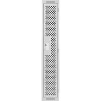 Clean Line Lockers, 12" x 12" x 72", Steel, Grey, Rivet (Assembled), Perforated Action Paper